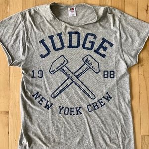 Judge Band T-Shirt New York Hardcore Original *Cropped*